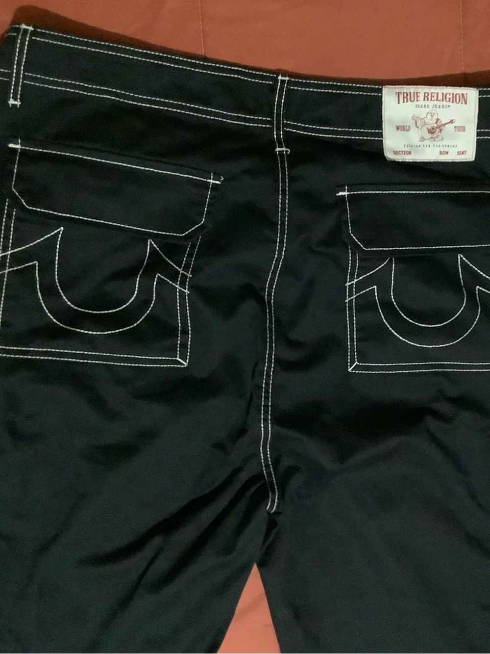 True Religion Cargo Pants Jet Black Men’s 36